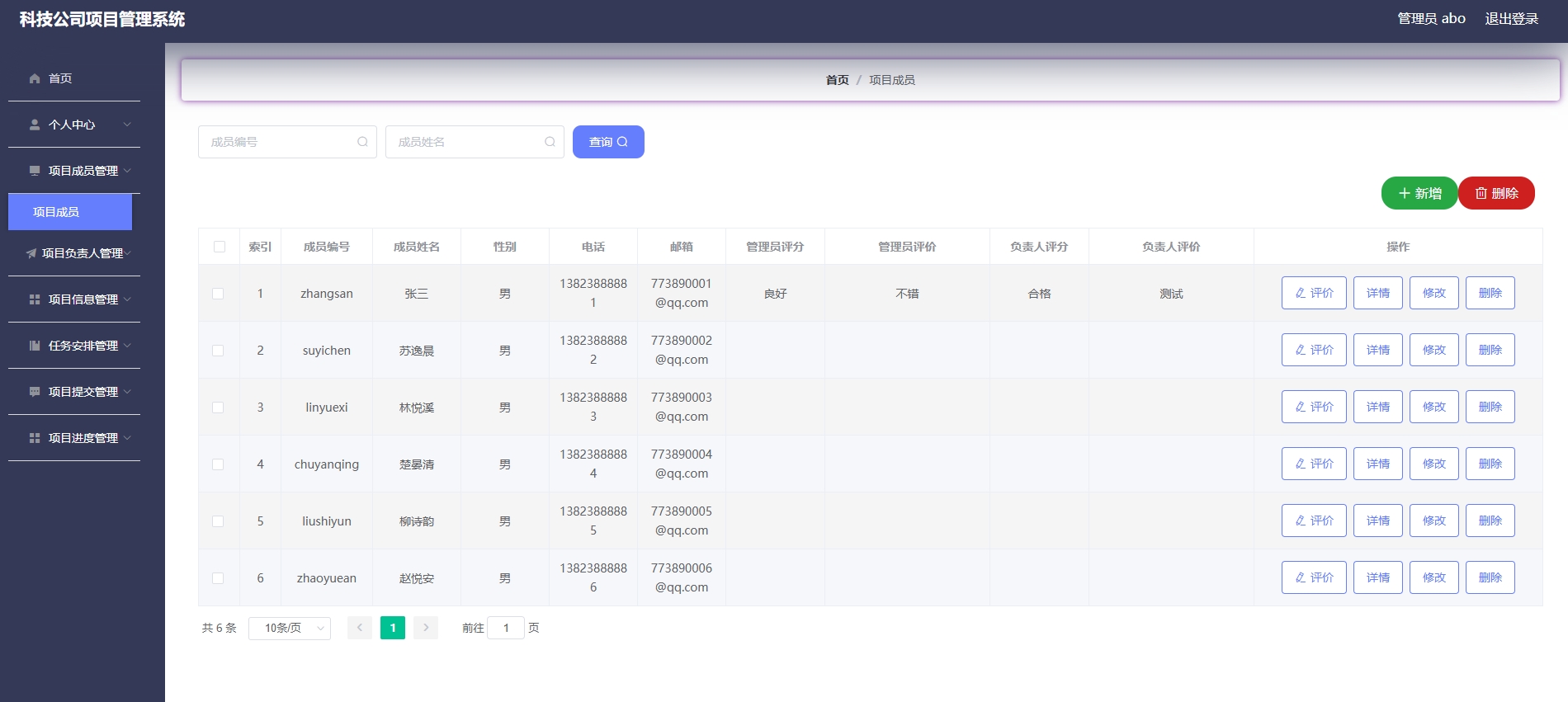 基于Springboot的项目管理系统主图