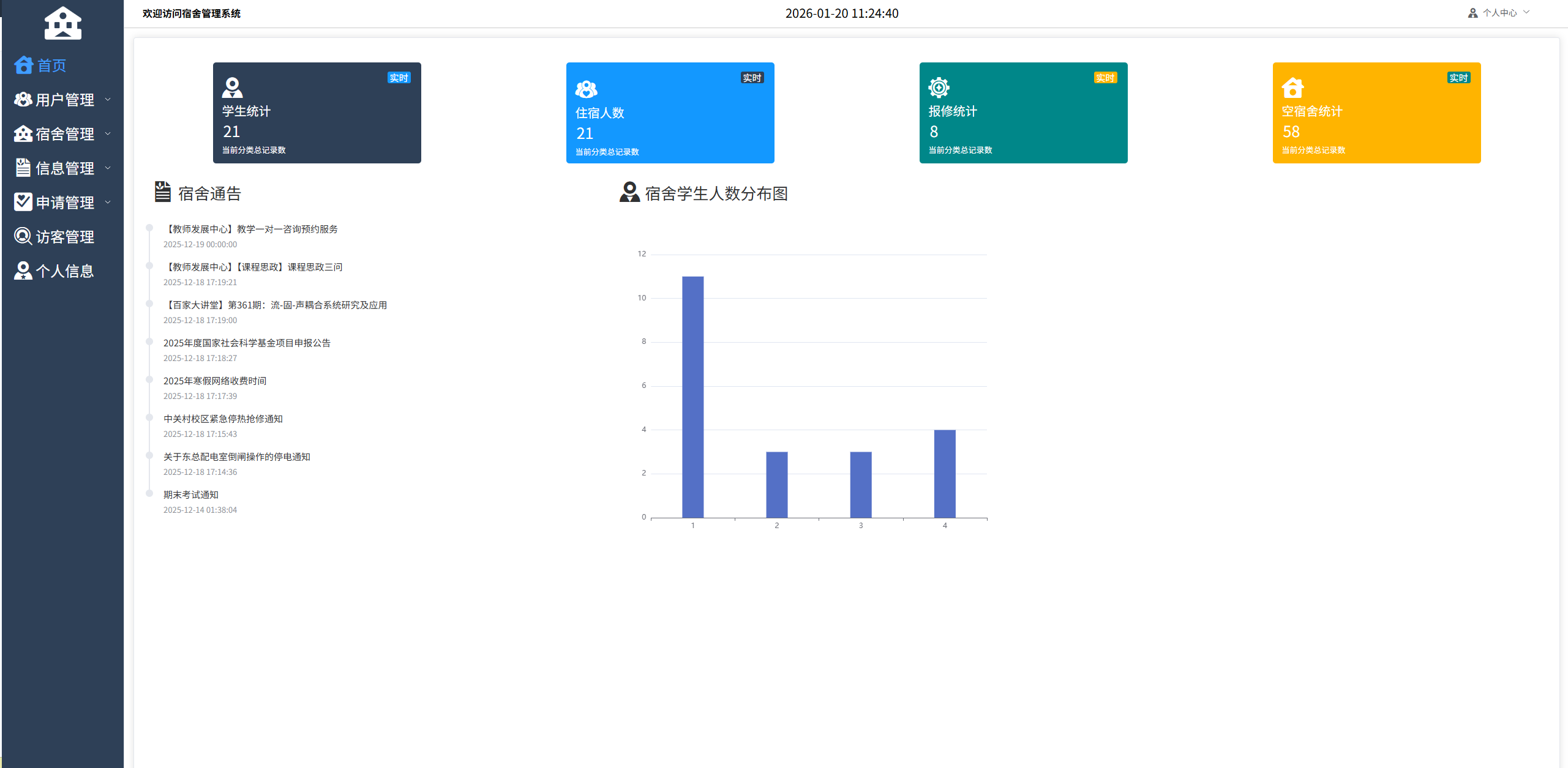 基于Springboot的宿舍管理系统主图